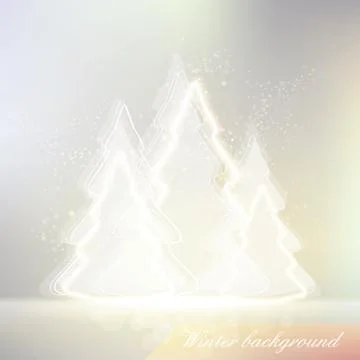 Shiny winter background Stock Illustration