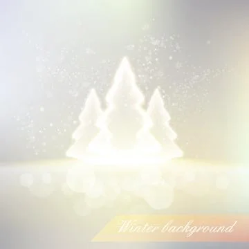 Shiny winter background Stock Illustration