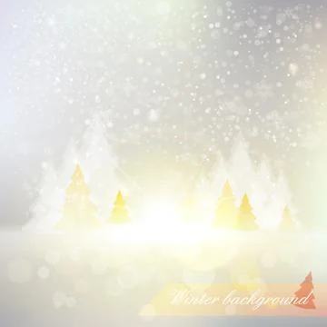 Shiny winter background Stock Illustration