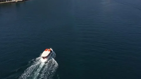 Ship Aerial Stock Footage 132119487