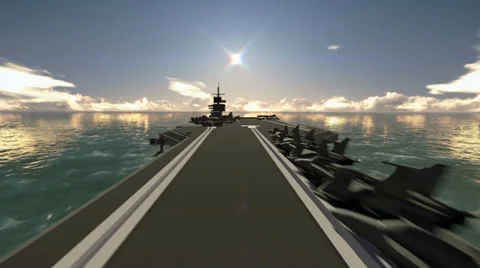 Ship aircraft carrier Stock-Footage 24507125