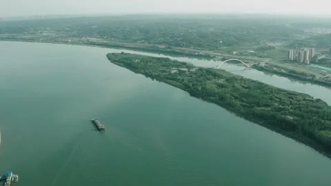 Ship along the Baxi Island Stock Footage 166014232