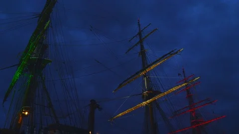 The ship Amerigo Vespucci Stock Footage 114668065