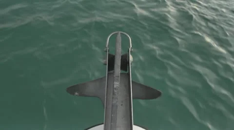 Ship Anchor Over Ocean 스톡 동영상 22105334