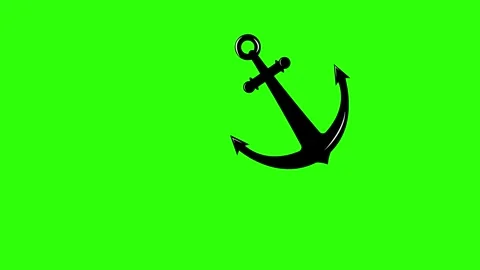 Ship anchor ship brake animation greenscreen animated anchor icon appears b.. Stock Footage 251948456