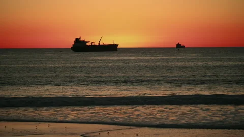 Ship anchoring Stock Footage 332711131