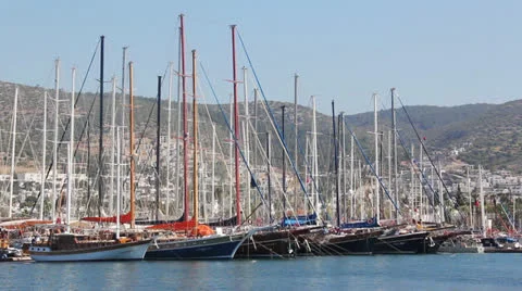 Ship and Boats 2 Stock Footage 24881590