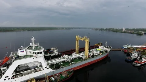 Ship and harbour Stock Footage 169165212