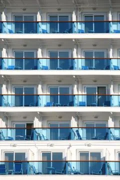 Ship balconies Stock Photos