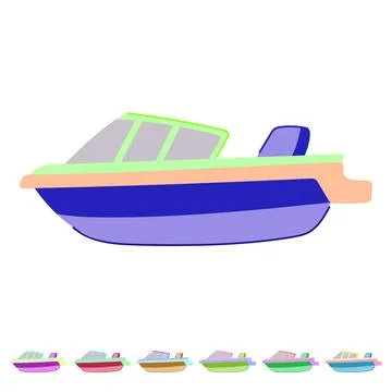 Ship boat toy vector cartoon graphic Stock Illustration