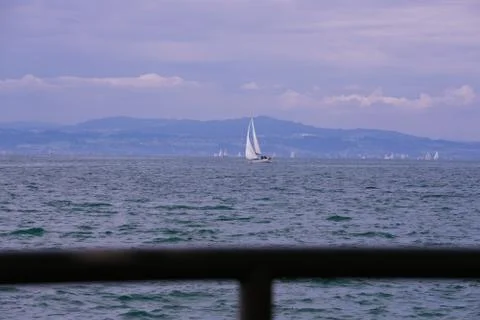 Ship on the Bodensee (lake) Foto stock