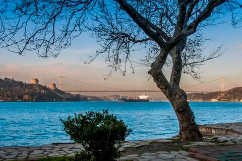Ship on the Bosphorus Stock Photos