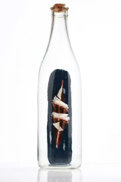 Ship in bottle Foto stock
