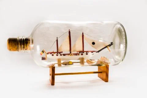 Ship in a Bottle Stock Photos