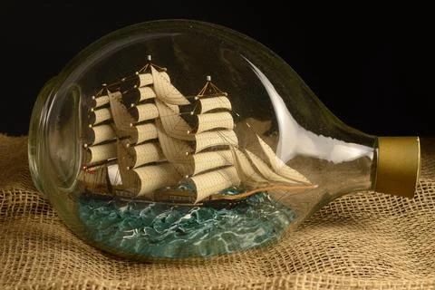 Ship In A Bottle Stock Photos