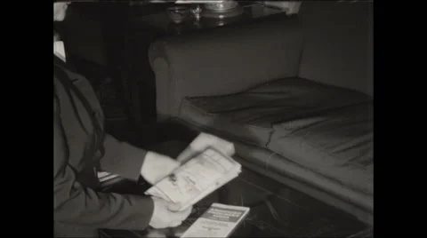 Ship Brochure of Passenger Accommodations Video stock 47664225