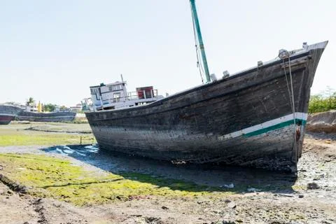 Ship building yard at Mandvi Fotos de archivo