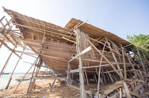 A ship is built Stock Photos