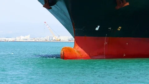 Ship bulbous 4k Stock Footage 89941042