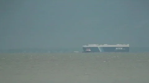 Ship-Car Carrier Stock Footage 761329