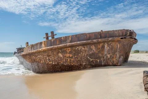 Ship cemetery Stock Photos