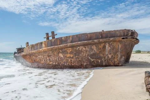 Ship cemetery Stock Photos