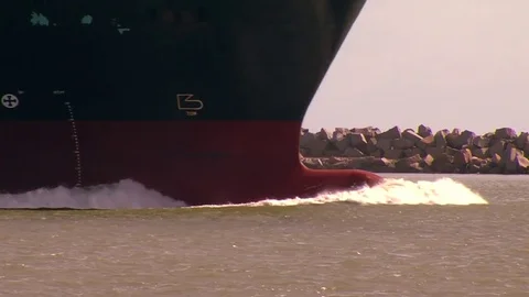 Ship close up Stock Footage 80357111