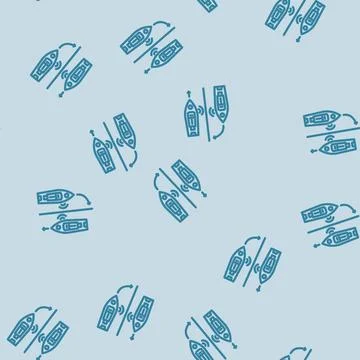 Ship collision avoidance systems line vector seamless pattern イラスト素材