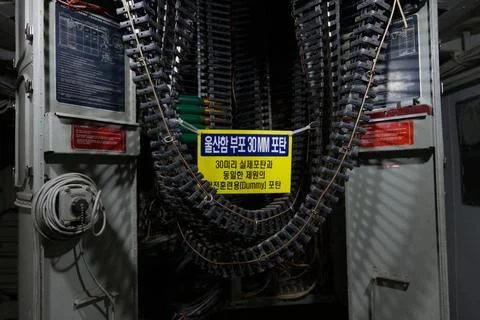Ship Communication Cable Network and Technical Wiring Foto stock