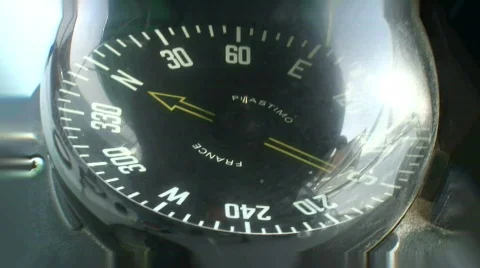 Ship compass Stock Footage 352559