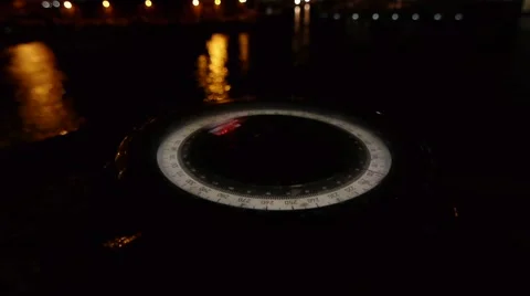 Ship Compass Stock Footage 1034697