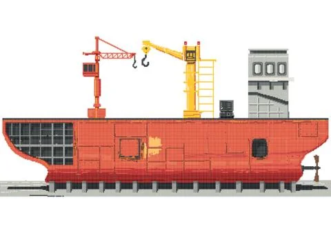 Ship construction Ilustración de archivo