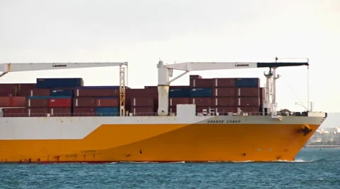 Ship Container Stock Footage 61180180