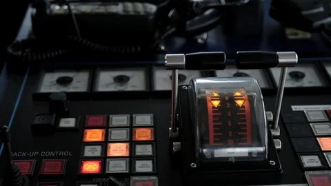 Ship control bridge Stock Footage 79810830