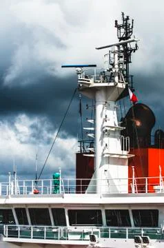 Ship control bridge Stock-Fotos