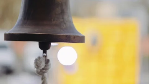 Ship copper bell Stock Footage 106900330