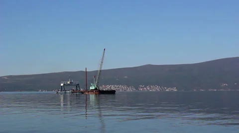 Ship crane Video stock 32692034