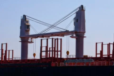 Ship cranes Stock Photos