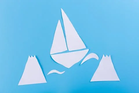 Ship in danger concept image Stock Photos