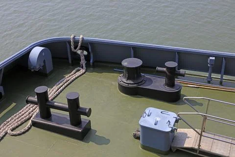 Ship deck facilities Stock Photos