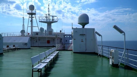 Ship Deck Stock Footage 99659968