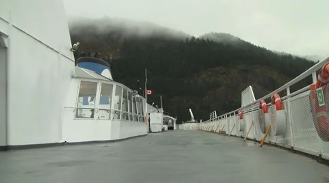 Ship Deck Time Lapse, Vancouver, Canada Stock-Footage 1805924