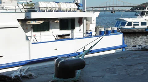 Ship Departs For Excursion Video stock 26737029