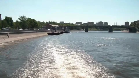 Ship Departs From The Pier 2 Stock Footage 5746752
