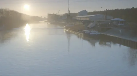 Ship at Dock Video stock 36052320