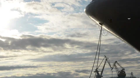 Ship docking Video stock 44500096