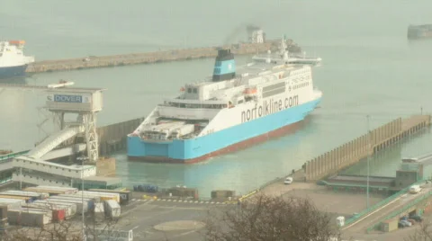 Ship Dover Reversing 1 Stock Footage 664811