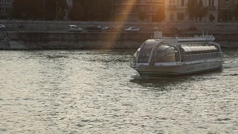 Ship drfiting slow motion Stock Footage 79079506