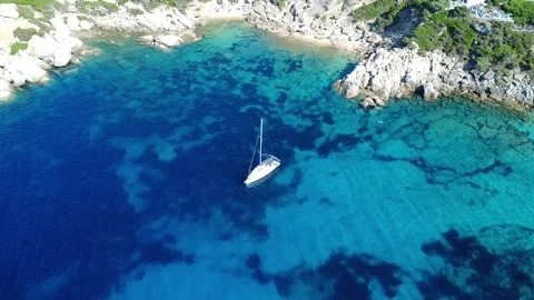 Ship from drone Stock Footage 314460059