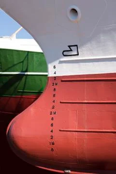 Ship in drydock abstract Stock Photos